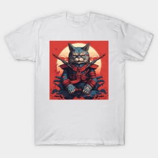 samurai cat T-Shirt